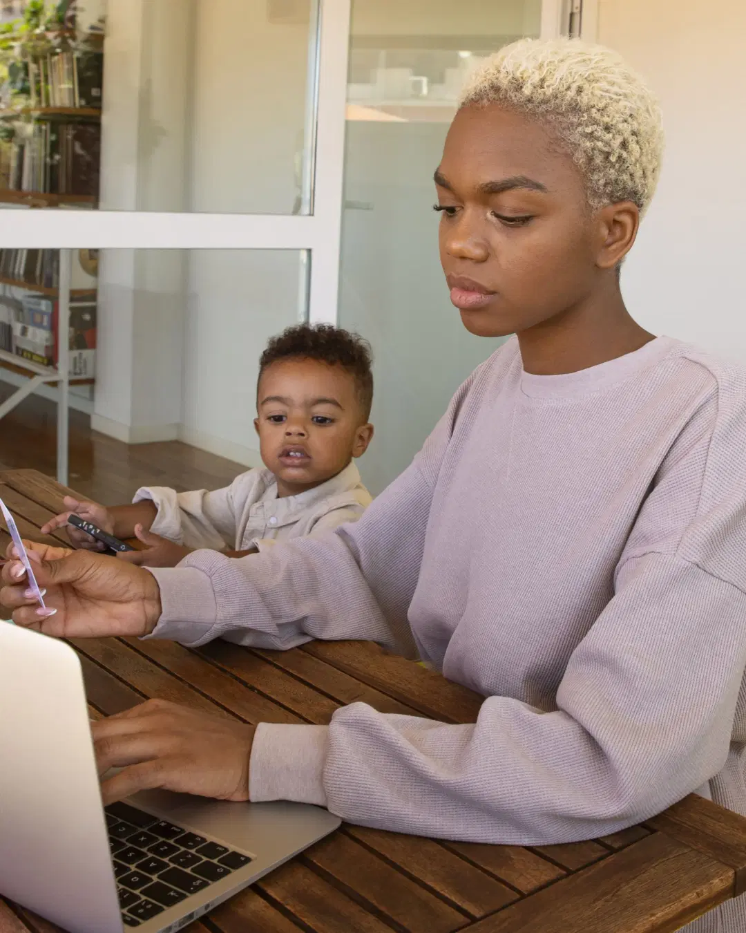 Nigerian mother learning digital skills online